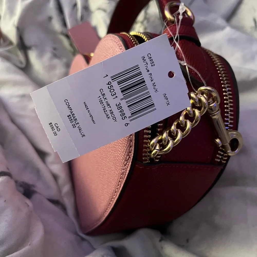 Coach Pink Heart-Shaped Bag - Picture 2 of 5